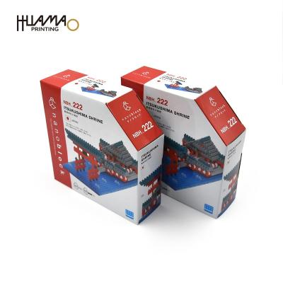 China Recycled Materials Huamao Printing With Your Own Logo Building Block Gift Box Latest Special Shaped Corrugated Granular for sale