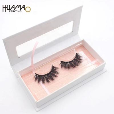 China Factory Wholesale Custom Empty Eyelash Box Recyclable Shenzhen Paper Box Luxury Eyelash Packaging Box for sale