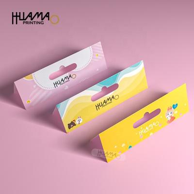 China Cheap Custom Paper Header Board Recyclable Cards Factory Custom Paper Header Card For Blister Packing Opp Plastic Bag Poly Header Card Packing for sale