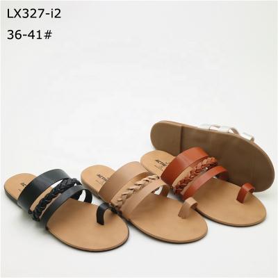 China Summer Toe Loop Fashion Ladies Sandals Women Flat Shoes for sale