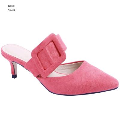 China New Style Buckle Open Toe Women's Breathable High Heels for sale