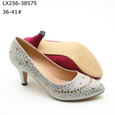 China OEM Style Lightweight Crystal Rhinestone High Heels Custom Women Wedding Pumps Shoes for sale