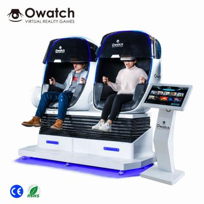 China Professional Shopping Mall Double Seats 9D VR Virtual Reality Simulator Owatch VR Chair With VR Glasses for sale