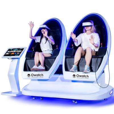 China 3rd Generation 9D Egg Cinema VR Chair 2 Seats Virtual Reality Simulator 215 X 130 X 180 Cm for sale