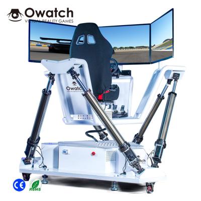 China Hot Selling Metal Driving Simulator Earn Money Car Racing Simulator Machine 3 Screen Driving Simulator for sale