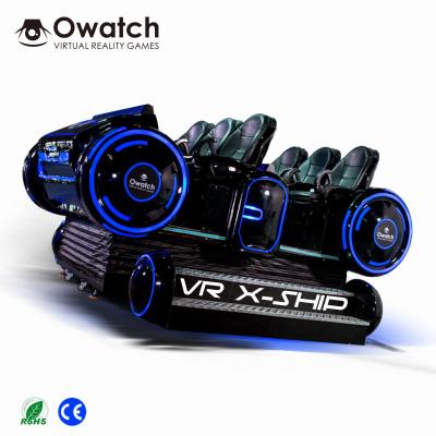 China Shopping Mall HD 9d VR Movies Digital Family Home Theater VR Equipment 6 Seat VR Simulator Chair for sale