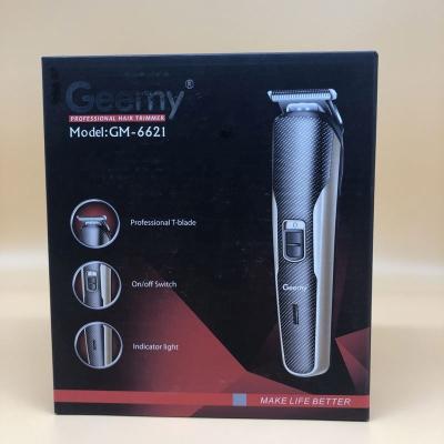 China GEEMY GM6621 Car Hair Grooming Cutting Kit Precise Cut Trim Shave Powerful Hair Clippers Clippers For Barber Home Use for sale