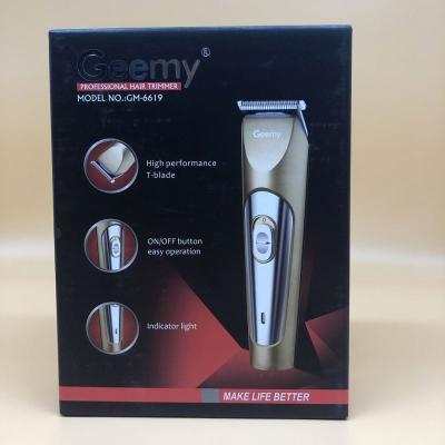 China GEEMY GM6619 Car Rechargeable Hair Grooming Usb Charging Blade Trimmer Electric Shaver For Men Rechargeable Hair Clippers for sale