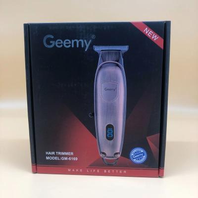 China GEEMY GM6169 New Arrival Car Hair Clippers Barber Rechargeable Oil Head Lightweight Hair Trimmer for sale