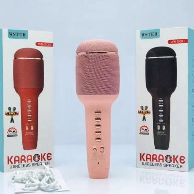 China Wireless Charger For WSTER WS-900 Mobile Phone Kids Wireless Karaoke Microphone With Speaker Portable Handheld Karaoke Player For Home Party Ktv Music Singing Pla for sale