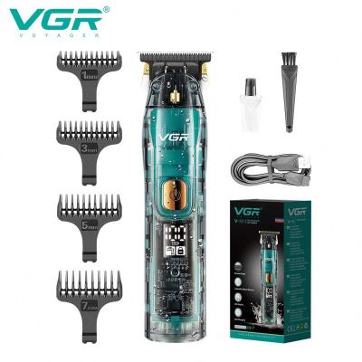 China Professional Waterproof Electric Hair Trimmer Barber Beard Trimmer Rechargeable Cordless Car Vgr V-961 Ipx7 Trimmer For Men for sale