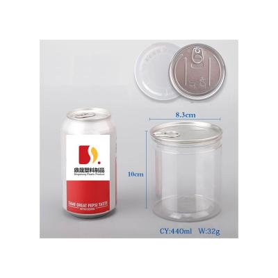 China Food Manufacturer Provides 440ML Kitchen Transparent Plastic Moistureproof And Dustproof Food Canisters for sale