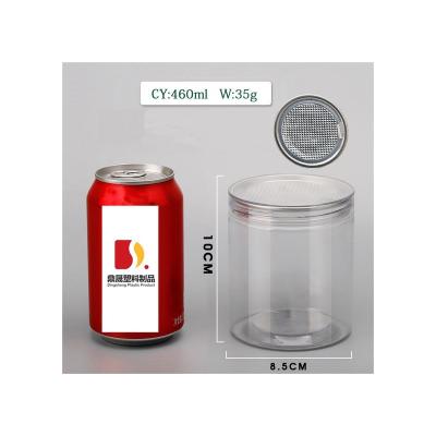 China Food direct selling supply easy to tear open lid design candy nut transparent wholesale jar for sale