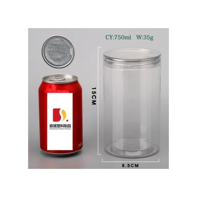 China Food Large Capacity 750ML Candy Honey Storage With Easy-to-tear Lid Design Transparent Jar for sale