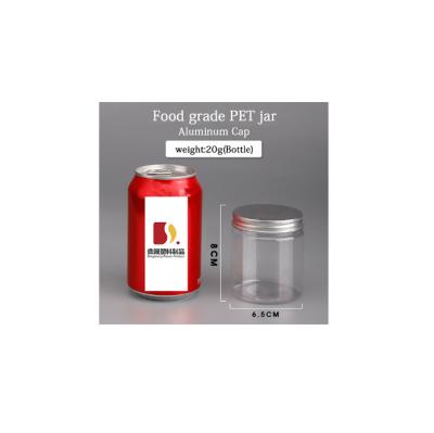 China Plastic Food Grade PET Container Jars For Nut Jar Drink Can With Screw Cap Lid Various Size 220ML for sale