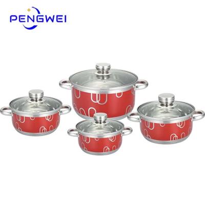 China Sustainable stainless steel cookware set cookware sets non stick cookware kitchen cookware set cookingware pot and pan for sale