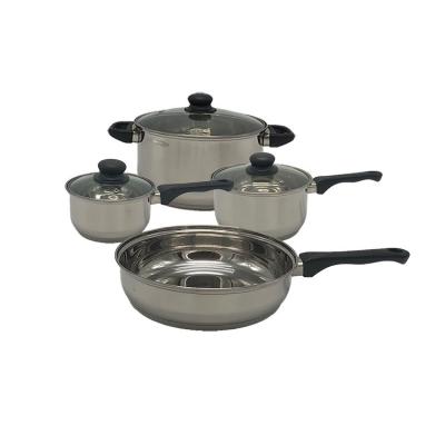 China High quality durable stainless steel non-stick cookware kitchenware with silicone handles factory wholesale model kitchen accessories for sale