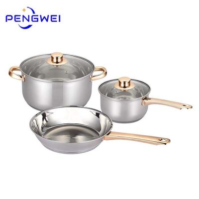 China Pengwei Factory Price Viable Wholesale New Design Filters Outdoor Cookware Set Kitchen Set for sale