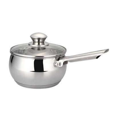 China Different Sizes Sustainable Polished Large Deep Cooking Pots Stainless Steel Non Stick for sale