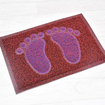 China Modern Durable Using Low Price Customized Logo Pvc Coil Door Dustproof Floor Mat for sale