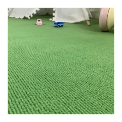 China New Design Colorful Blue Green Pink Stripe Washable Ribbed Roll Carpet For Hotel And Office for sale