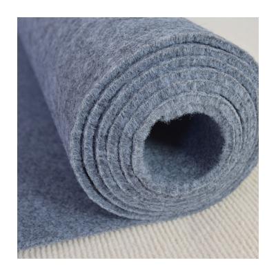 China Modern Non Woven Needle Punch Felt Soft Gray Color Velvet 5mm Thick Carpet Roll for sale