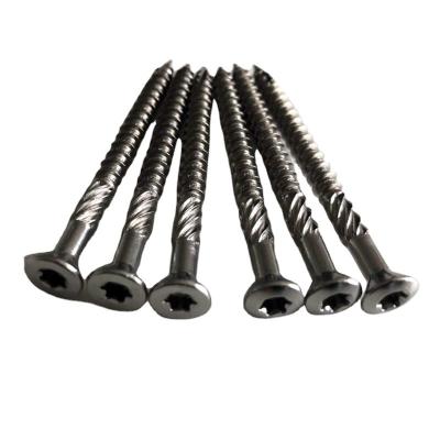 China Flat Decking SS304 Screws With 6 Knurling Seeds T25 17 Torx Type for sale