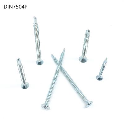 China Manufacture Stainless Steel Flat Head Flat Head Drilling Screws Machine Self-Drilling Screws for sale