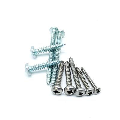 China DIN 7981 Pan Head Pozi Drive Type AB Thread Stainless Steel Self Tapping 304 316 Head Screw for sale