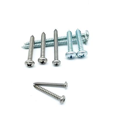 China Top Quality DIN7981 Pan Stainless Steel A2 A4 Cross Recessed Pan Head Self Tapping Screw for sale