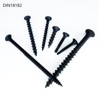 China Best Din18182 Self Drilling Bugle Head Flat Black Phosphated Self Tapping Drywall Screws For Wood for sale