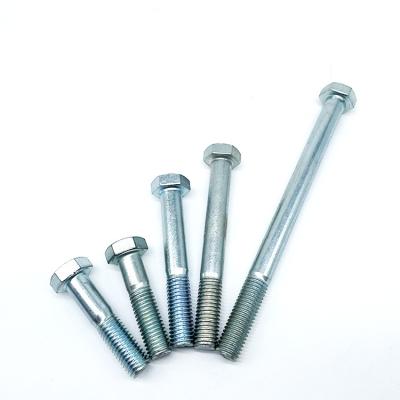 China Industry China Manufacturing Wholesale Price Grade 8.8 Metric Galvanized Bolt DIN931 DIN933 Stainless Steel Hex Bolt for sale