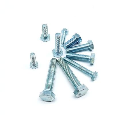 China Din933 Industry Grade 4.8 / 8.8 / 10.9 / 12.9 Ect Fully Thread Hex Bolt Carbon Steel Hex Head Bolt for sale