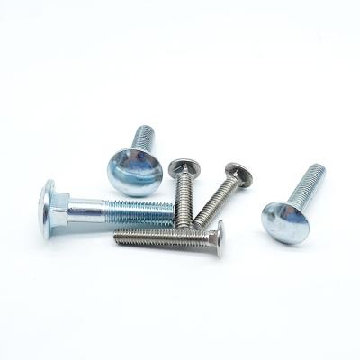 China Industry Carbon Steel Galvanized DIN603 Round Head Carriage Bolt Square Neck Bolt / Mushroom Head Bolt for sale