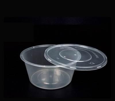 China Food 500ml 750ml 1000ml disposable biodegradable food containers, salad bowl, fruit bowl with lid for sale