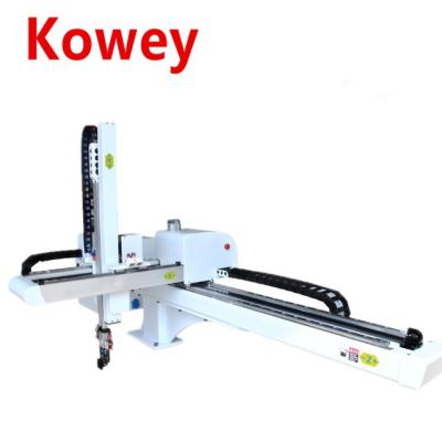 China Factory Kuwait Hot-sale 3 axis robot (Bull head open style, door frame style) with telescopic arm for injection molding machine for sale