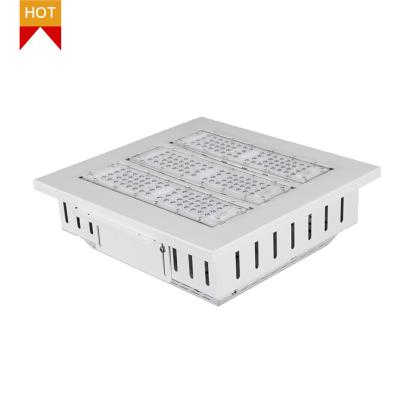 China Outdoor 200w smd recessed 150w lighting fixtures 130lm/w gas station 100w led canopy light for sale