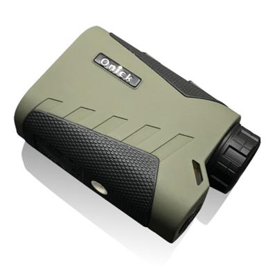 China Onick 1200L Laser Range Finder Digital Range Finder Hunting Scope 110mmx42mmx77mm for sale