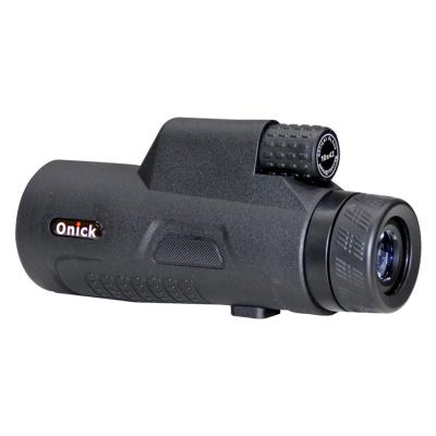 China Onick Pocket10x42 High Definition Black Monocular 10x42 Telescope and Smartphone Quick Mount 160*54mm for sale