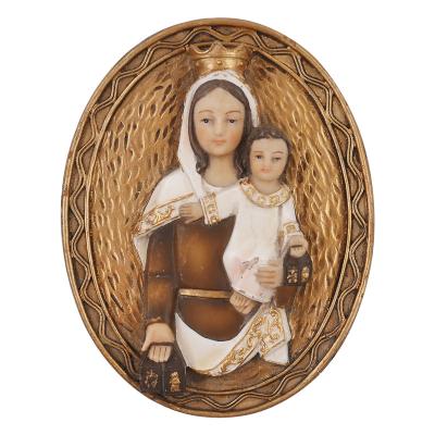 China Europe Baby Jesus and Virgin Mary Resin Crafts Religious Ornament Home Decor Wall Art Craft for sale