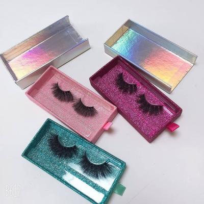 China Natural Soft Cruelty Free Thick PVC Cases Real 3d Mink Eyelashes Vendor Free Sample 25mm Mink Lashes For Makeup for sale