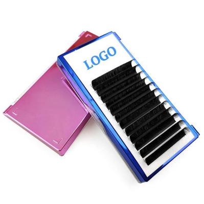 China Factory Price Natural Long Wick Extension Supply Extensions Wholesale Matte Ellipse Flat Eyelash Wick Extension for sale