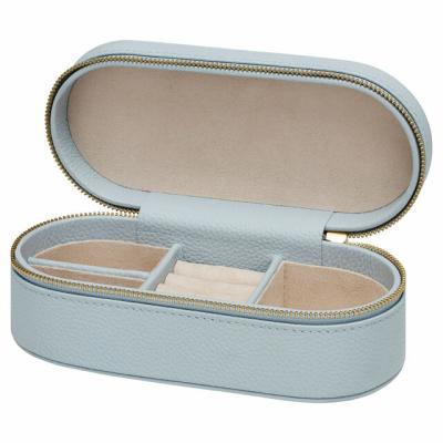 China Trendy Design Luxury High End Vegan Napa Saffiano Style Case Travel Leather Jewelry Box for sale