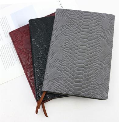 China High Quality Fashion Office Notebook Easy Writing PU Custom Pattern Leather Portable Journal Notebook for sale