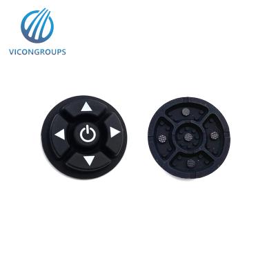 China Custom Conductive Silicone Rubber Keypads Telecommunication Equipment Silicone Button Buttons Laser Carving Silicone Keypad for sale