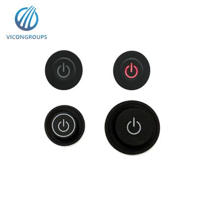 China Durable Round Silicone Push Buttons 3 Level Temperature Controlled On Off Switch Push Button Switch for sale