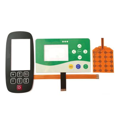 China Telecommunication Equipment PET Membrane Keypad Switch With FPC Tactile Membrane Switch for sale