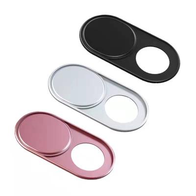 China Camera Cover [3 Pieces] Metal Ultra Thin Oval Cover Privacy Sticker Camera Slider Cover for sale