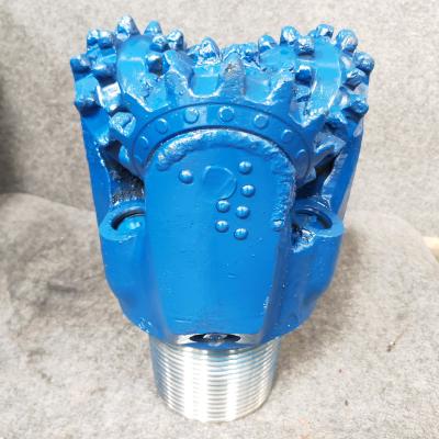 China 117 mm Mill Tooth Roller Bearing Drill Bit With Three Cone Carbide Teeth And Rubber Seal for sale