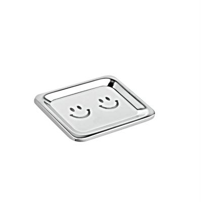 China Hot-selling Modern Stainless Steel Soap Holder With Cartoon Smiley Face for sale